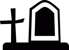 Cemetery Tombstone And Cross Vinyl Svg File, Free Vectors File